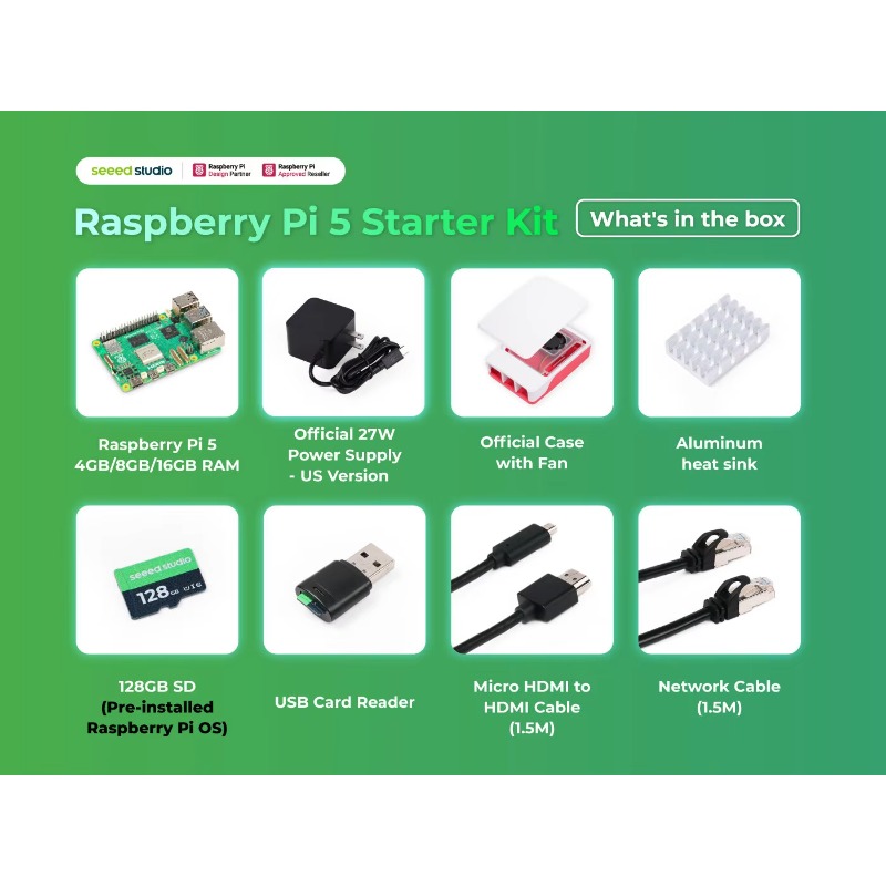 5 Starter Kit - 4GB/8GB/16GB R - Raspberry Pi 5 8Gb review and price