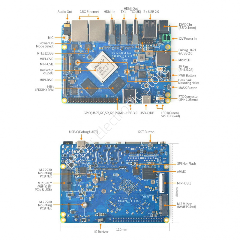 TopElec NanoPC-T6 LTS Developm - Nanopc T6 16Gb review and price