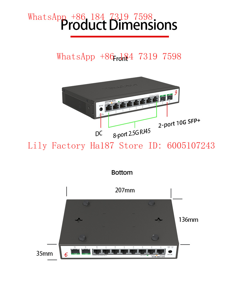 XikeStor 8*2.5G RJ45 2*10G SFP - Sfp+ 10G Managed Switch 8 Port review and price