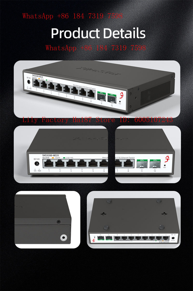XikeStor 8*2.5G RJ45 2*10G SFP - Sfp+ 10G Managed Switch 8 Port review and price